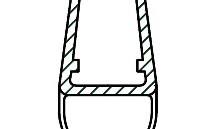 Perfil 2 mts Burbuja Mampara 6/8 mm - Comercial Vera